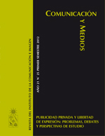 							Ver Núm. 25 (2012): Publicidad privada y libertad de expresión: problemas, debates y perspectivas de estudio
						